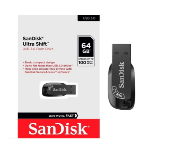 Pendrive 64gb SANDISK 3.2 Ultra Shift